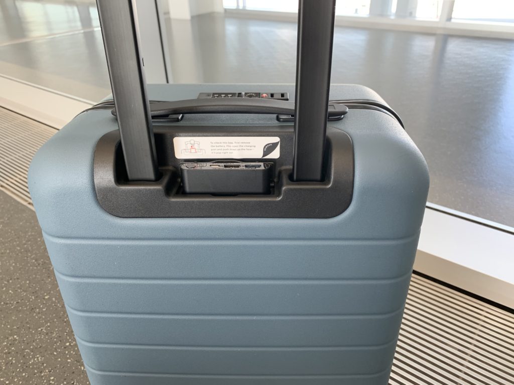 Away smart luggage, suitcase, charging