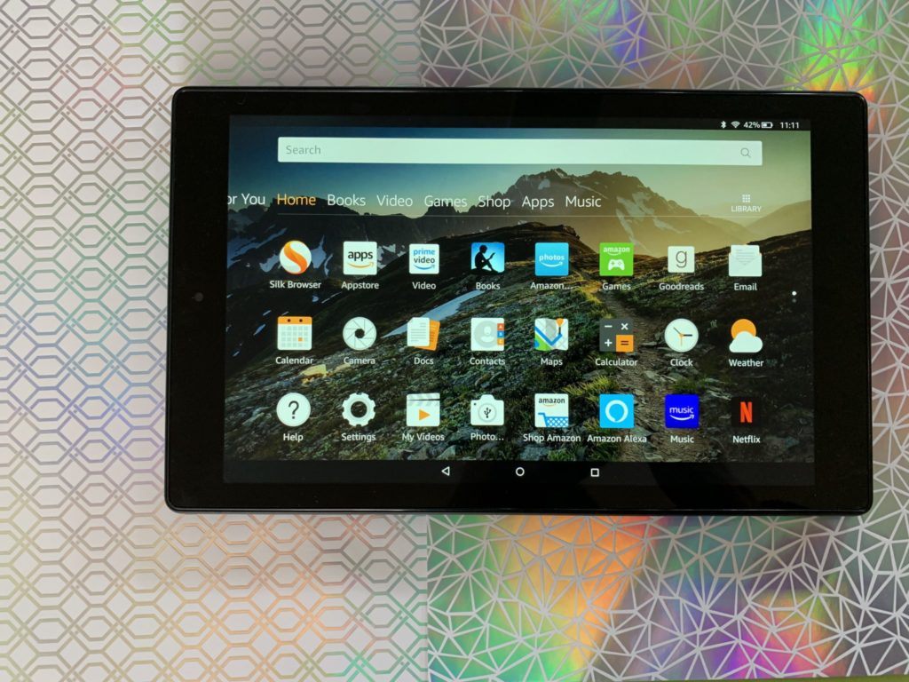 amazon fire HD 10 tablet wide screen review speed