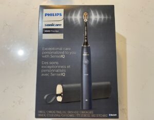 philips sonicare 9900 prestige toothbrush, showing the box.