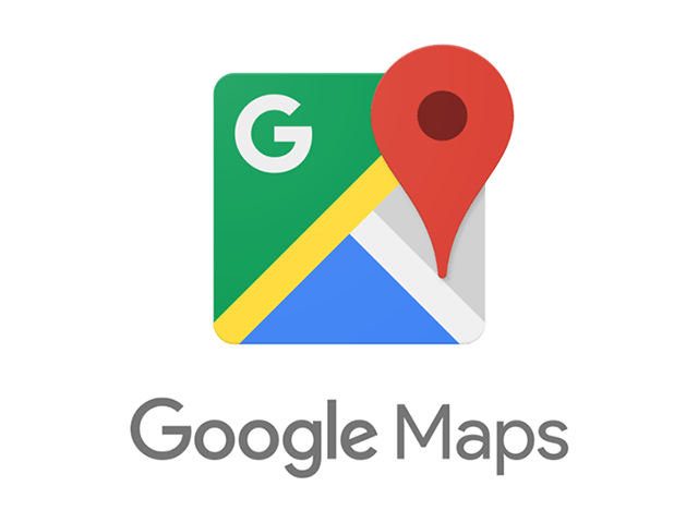 Logo of Google Maps on white background