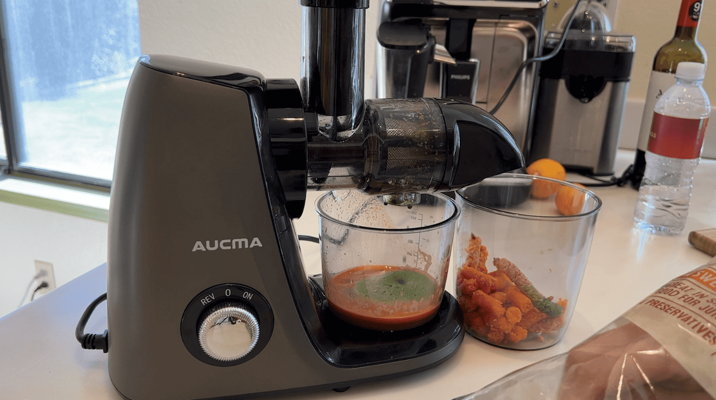 Aucma Slow, masticating, juicer, review