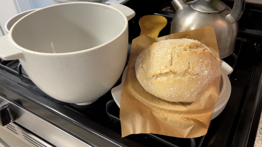 Bread bowl with baking lid. KitchenAid Classic Stand mixer review