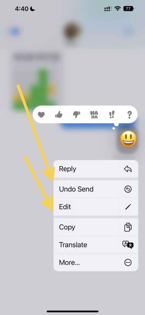 How to edit unsend text imessage, iphone, apple